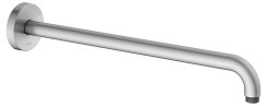 Keuco 450mm Wall-Mounted Shower Arm with Round Rosette - Stainless Steel
