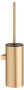 Keuco Collection Moll Wall-Mounted Toilet Brush Set - Brushed Brass/Anthracite