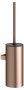 Keuco Collection Moll Wall-Mounted Toilet Brush Set - Brushed Red Gold/Anthracite