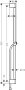 Hansgrohe Unica Shower Bar Pulsify S 90cm with Push Slider & Isiflex Shower Hose 160cm - Matt White