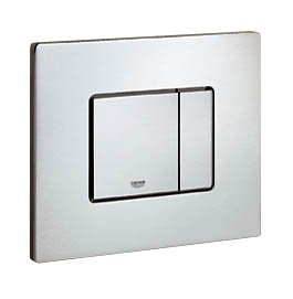 Grohe Skate Cosmopolitan Dual Flush WC Stainless Steel Wall Plat