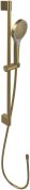 Villeroy & Boch Verve Exposed Shower Kit Including Riser Rail, Hose & Hand Shower - Brushed Gold