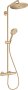 Hansgrohe Croma Select S Showerpipe 280 1jet with Thermostat & Hand Shower Raindance Select S 120 3jet - Brushed Bronze