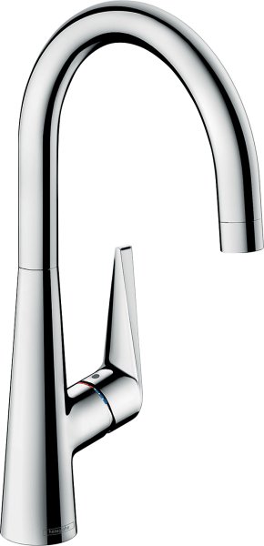 Hansgrohe Talis M51 Single Lever Kitchen Mixer 260 for Vented Hot Water Cylinders, Single Spray Mode - Chrome