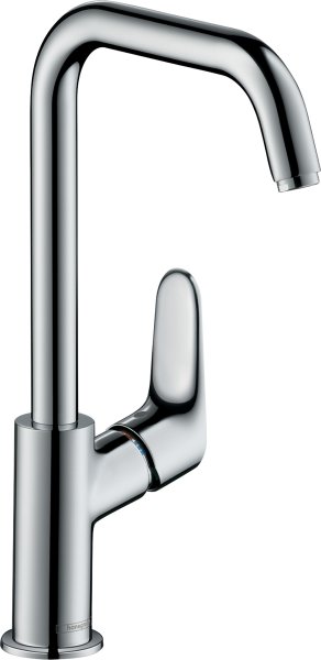Hansgrohe Focus Single Lever Basin Mixer 240 with Swivel Spout & Pop-Up Waste