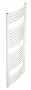 Redroom Elan Curved White 1200 x 600mm Towel Radiator