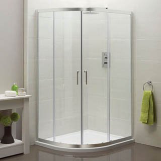 Sommer 6 Double Door Offset Quadrant Shower Enclosure 1200 x 800mm