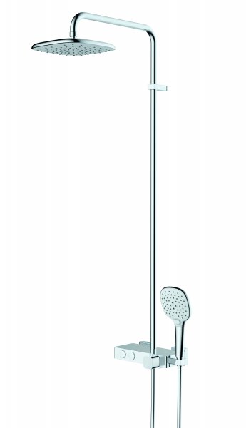 RAK Petit Square Shower Column - Chrome