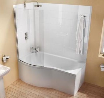 Cleargreen Ecoround 150 Left Hand Shower Bath