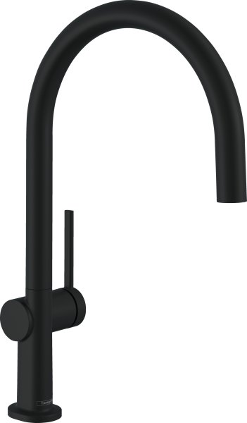 Hansgrohe Talis M54 Single Lever Kitchen Mixer 220, Single Spray Mode - Matt Black