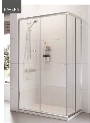 Roman Showers Haven Corner Entry Shower Enclosure - 800mm X 800mm