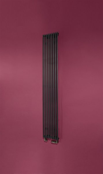 Bisque Trubi Double column Radiator - 600mm x 990mm - Volcanic