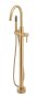 Vado Individual Origins Floor Standing Bath Shower Mixer - Brushed Gold