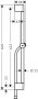 Hansgrohe Unica Shower Bar Pulsify S 65cm with Push Slider & Isiflex Shower Hose 160cm - Matt White