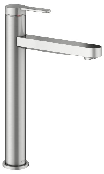 Keuco IXMO Single Lever Basin Mixer 211 (Flat Round Rosette) - Stainless Steel
