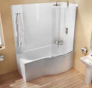 Cleargreen Ecoround 170 Right Hand Shower Bath