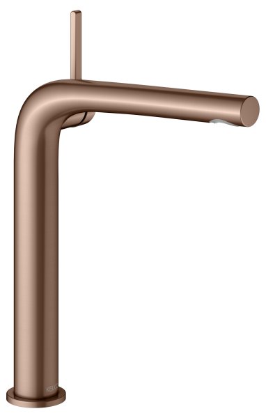 Keuco Edition 400 Single Lever Basin Mixer 240 - Brushed Red Gold