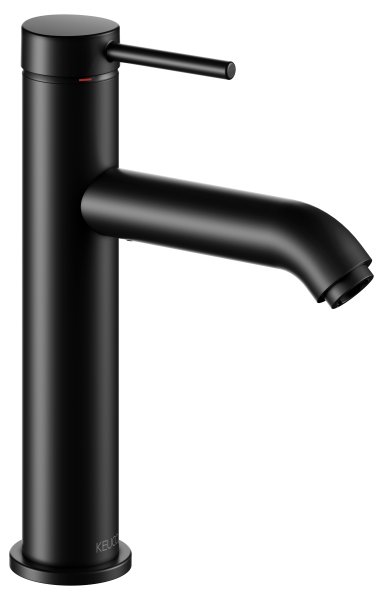 Keuco IXMO Single Lever Basin Mixer 130 (Soft Round Rosette) - Matt Black