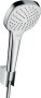 Hansgrohe Croma Select E Shower Holder Set 110 Vario with Shower Hose 160cm - White/Chrome