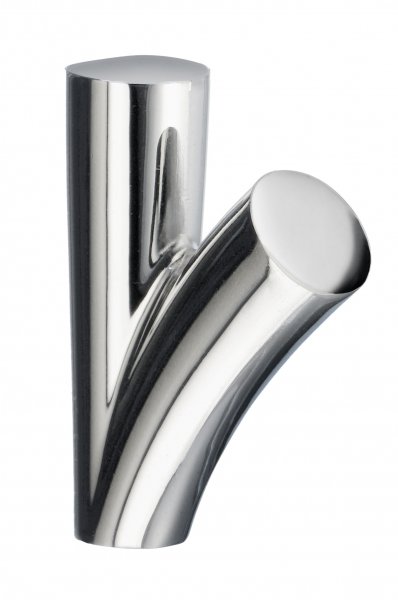 Smedbo Dry Towel Hook Pair - Polished Chrome