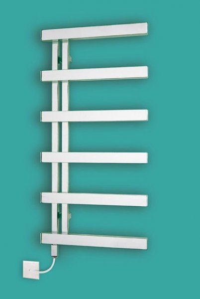 Bisque Alban Electric Left Hand Chrome 1450 x 500mm Towel Warmer