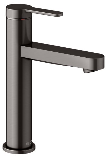 Keuco IXMO Single Lever Mixer 130 (Flat Round Rosette) - Brushed Titanblack