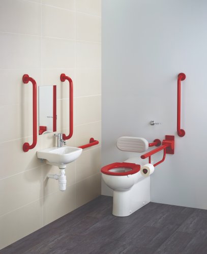 Armitage Shanks Doc M Contour 21+ Left Hand Back To Wall Pack - Red