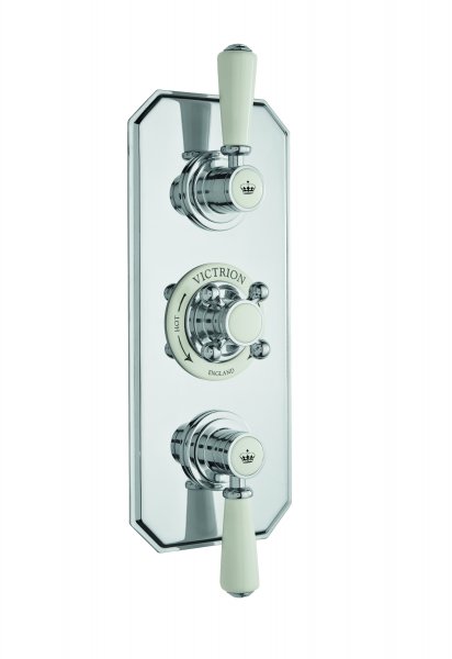 BC Designs Victrion Lever 2 Outlet Triple Thermostatic Concealed Shower Valve