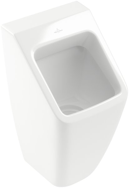 Villeroy & Boch Architectura 325 x 355mm Square Siphonic Urinal with Concealed Water Inlet - White Alpin (CeramicPlus)