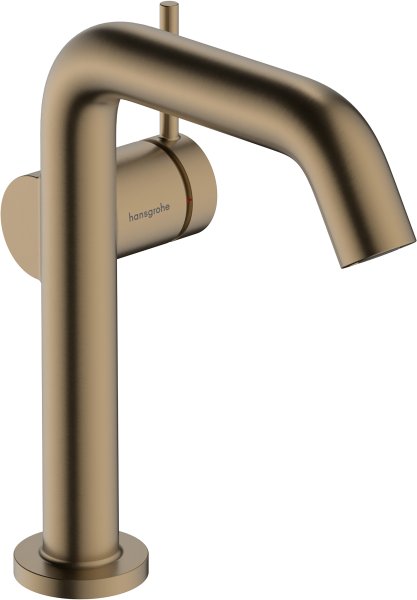 Hansgrohe Tecturis S Single Lever Basin Mixer 150 Fine Coolstart Ecosmart+ with Waste Set - Brushed Bronze