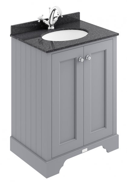 Bayswater 600mm Plummett Grey 2 Door Basin Cabinet