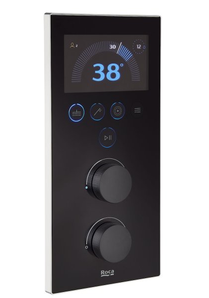 Roca Smart Shower Panel - Chrome/Black
