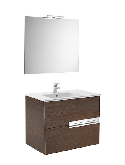 Roca Victoria N Square Basin Furniture Mirror And Light 700mm