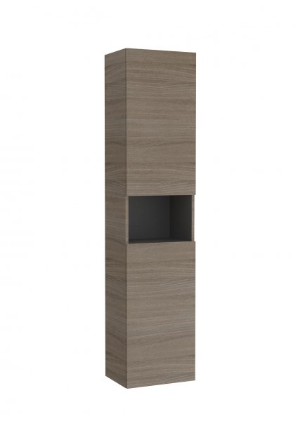 Roca Ona Dark Elm Column Unit with Open Space (2 Doors)