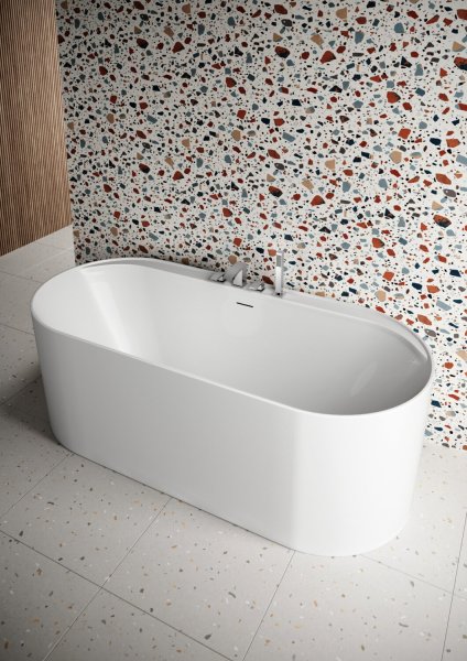 Scudo Tutto 1700 x 750mm Freestanding Bath - Gloss White