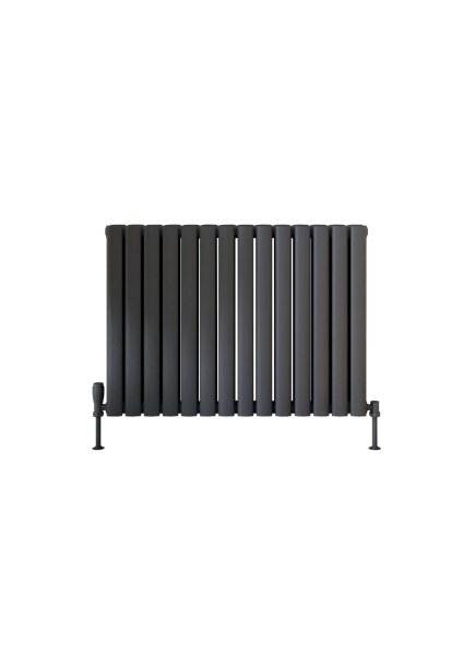 Scudo Apex 600 x 826mm Double Designer Radiator - Anthracite