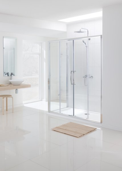 Lakes Semi-Frameless Double Slider Door