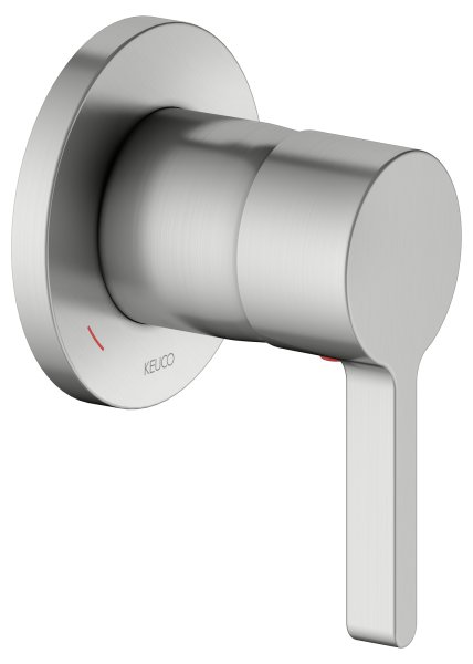 Keuco Edition 400 Single Lever Mixer - Stainless Steel