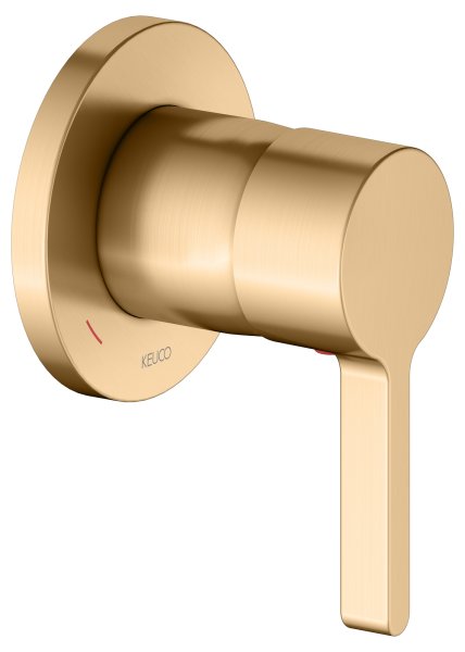 Keuco Edition 400 Single Lever Mixer - Brushed Brass