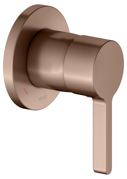 Keuco Edition 400 Single Lever Mixer - Brushed Red Gold