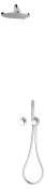 Keuco IXMO Shower Set 7 with Round Thermostatic Mixer, Head, Shower Holder & Handset - Chrome
