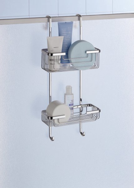 Origins Living Chrome 2 Tier Hanging Shower Rack