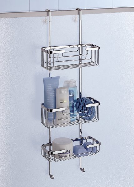 Origins Living 3 Tier Hanging Shower Rack - Chrome