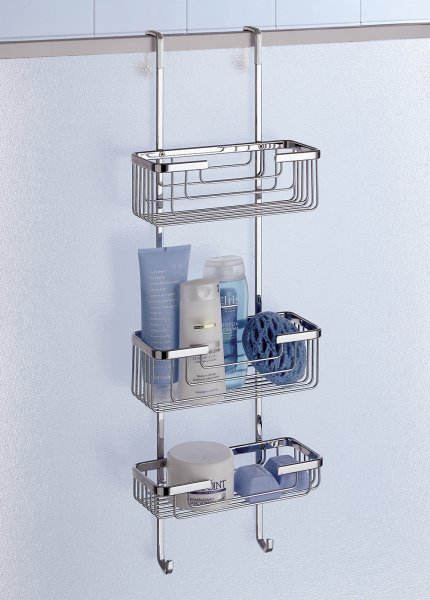 Origins Living Chrome 3 Tier Hanging Shower Rack