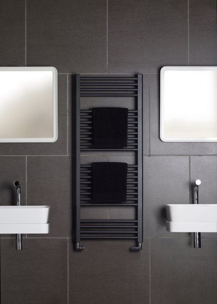 Zehnder Deline Towel Radiator 1866 x 600mm - Volcanic