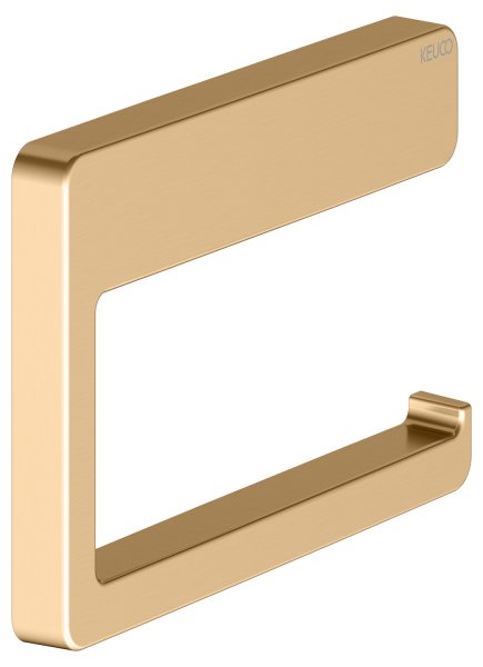 Keuco Collection Moll Open Toilet Roll Holder - Brushed Brass