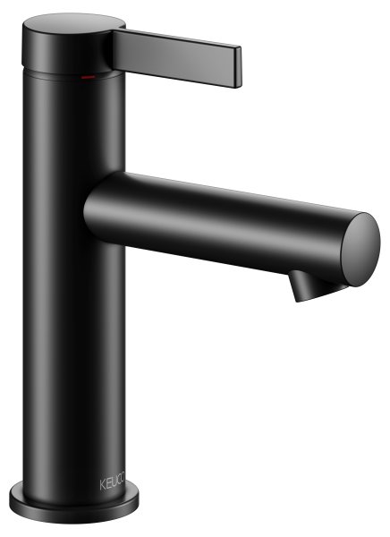 Keuco IXMO Single Lever Basin Mixer 100 (Pure Round Rosette) - Matt Black
