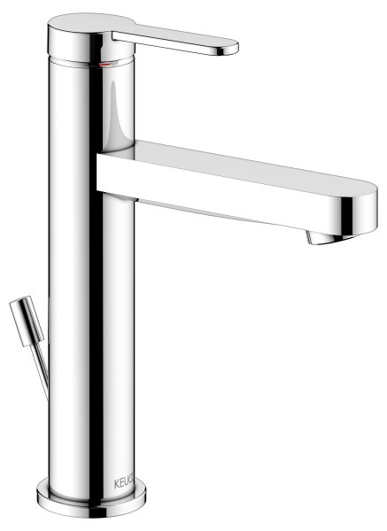 Keuco IXMO Single Lever Mixer 130 with Pop-Up Waste (Flat Round Rosette) - Chrome