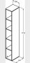Ideal Standard Strada II Matt Anthracite Open Tall Column Unit