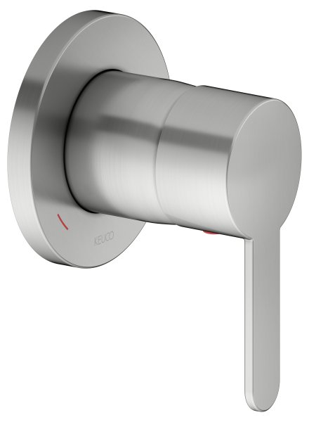 Keuco IXMO Single Lever Mixer DN 15 (Flat Round Rosette) - Stainless Steel